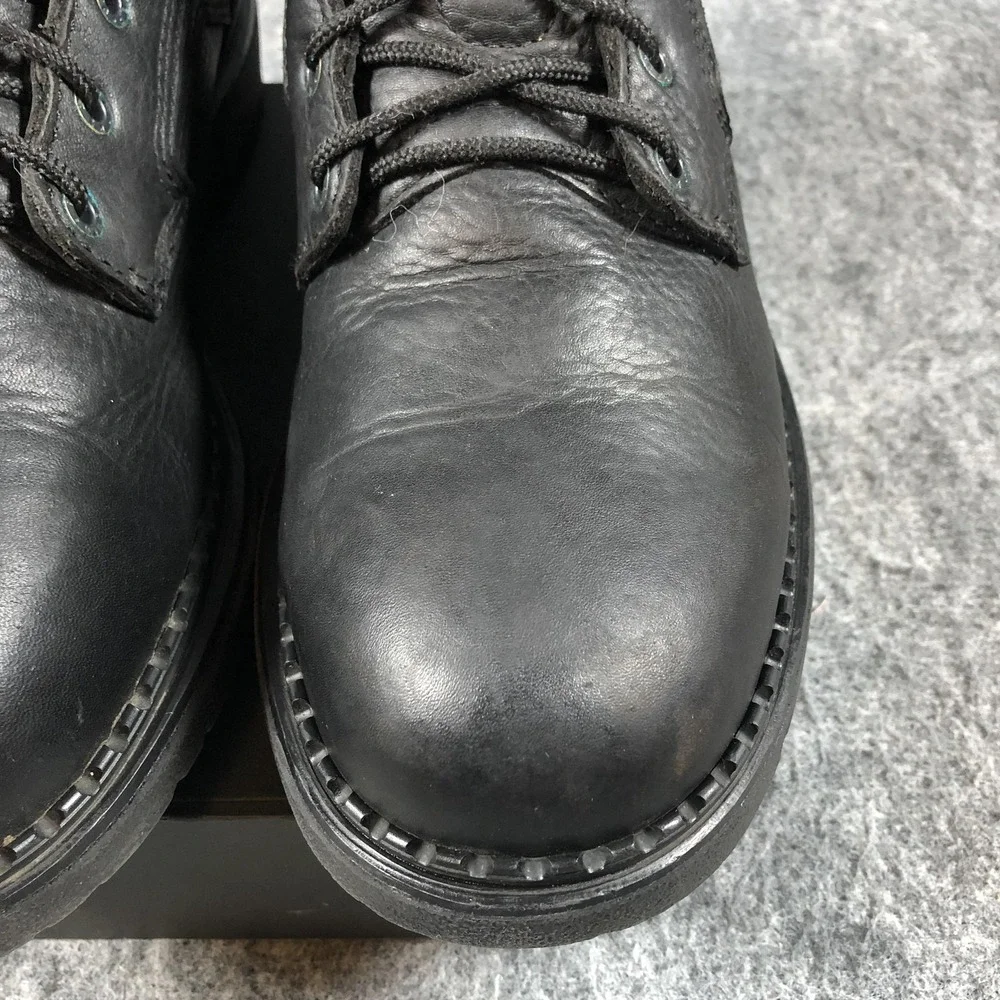 Red Wing 9143 Work Boots Mens 13D Black Leather EH USA Made Workwear